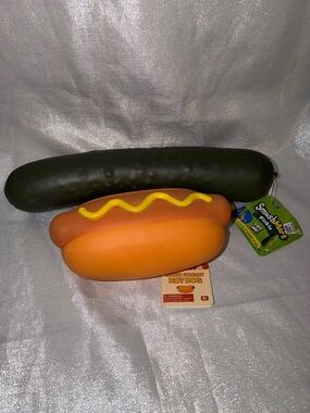 Jumbo Squishy Hot Dog & SmushMart Pickle